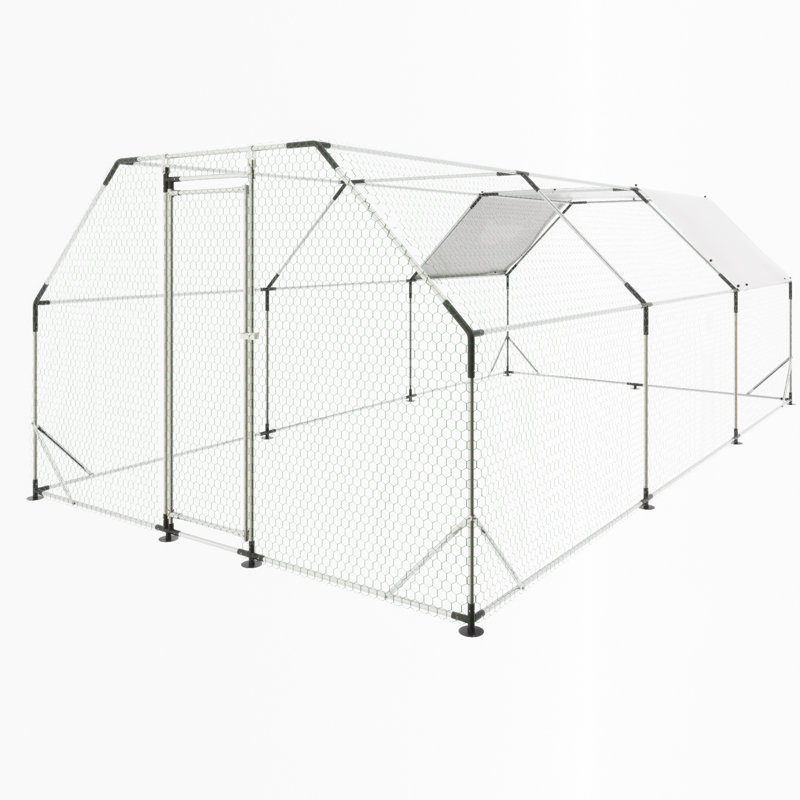 Poulailler Derverger, H 76,32 po x l 230,64 po x P 119,28 po