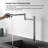The 360°Movable Deck Mount Pot Filler Kitchen Faucet With Swing Arm & Double Handle-123297940