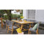 Chaise d'appoint de patio en teck Seras-1204310597