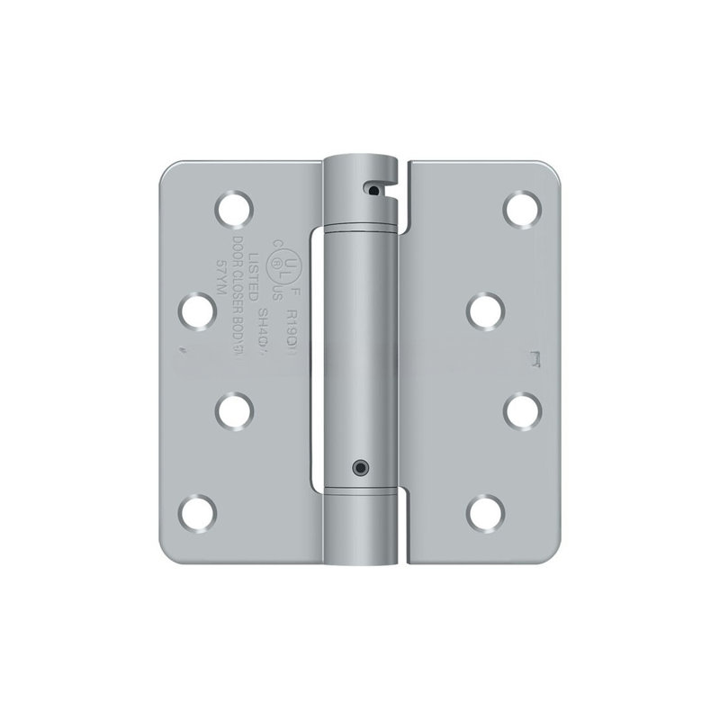 64'' x 64'' Steel Surface Mount Hinge, Brushed Chrome