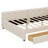 Queen Size Upholstered Platform Bed With USB And 2 Drawers-317837335