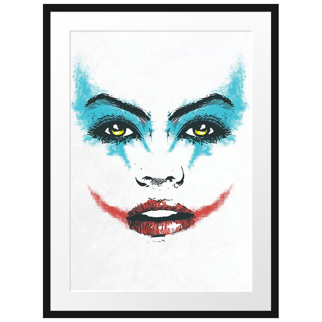 Gerahmtes Poster The Joker Light