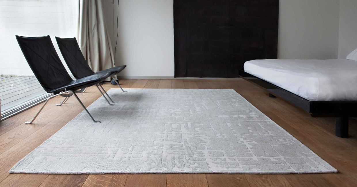 Rug from Louis De Poortere in a bedroom