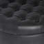 Repose-pieds de rangement rond en similicuir de 25 po de large Lona-112275960