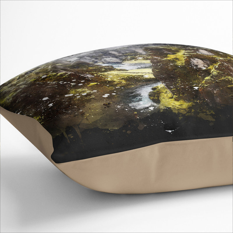 Square Cushion, Stone, 55cm H x 55cm W x 20cm D