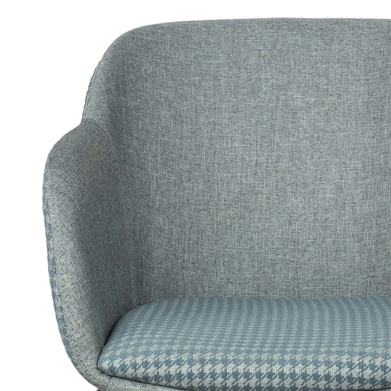 Andersonburg 43cm H Fabric Upholstered Armchair, Blue, Black