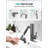 Lefton Rotatable Bathroom Faucet With Built-in Filter, Single Hole Sink Faucet With Temperature Display In Fahrenheit, 2 Water Modes-120145500
