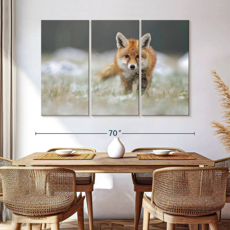 Baby Red Fox, 42" H x 65" W