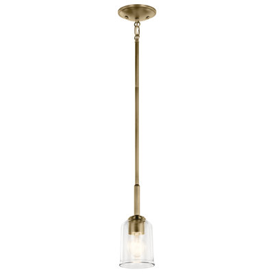 11.25" 1-Light Mini Bell Pendant with Clear Glass