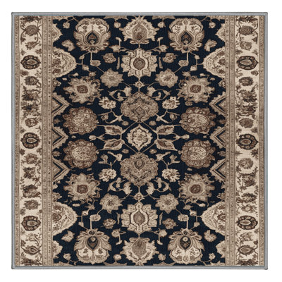Tapis persan gris lavable à la machine