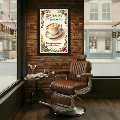 Motif décoratif de mode café australien