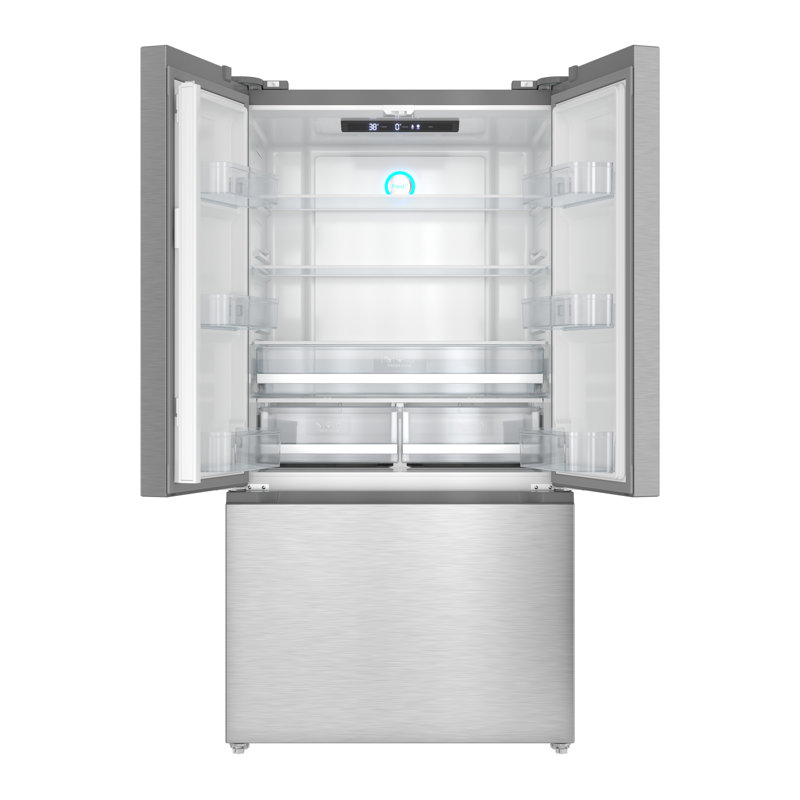 20.3 Cu. Ft. 36-Inch French Door Refrigerator with Automatic Ice Maker, Stainless Steel (KM-RERFDSSI-20)