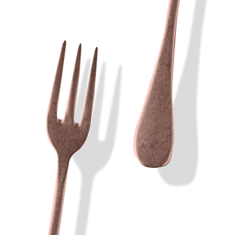 Vintage 7 Piece Stainless Steel Hostess Set, Bronze
