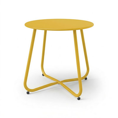 Table d'appoint extérieure en acier