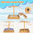 Kids Wooden Sandbox with Adjustable Canopy, Large Sand Pit with Foldable Picnic Table, Outdoor Sand Box with Lid and Upgrade Retractable Roof