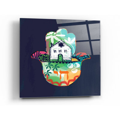 «Colorful Home Hamsa» par Linda Woods - peinture sans cadre
