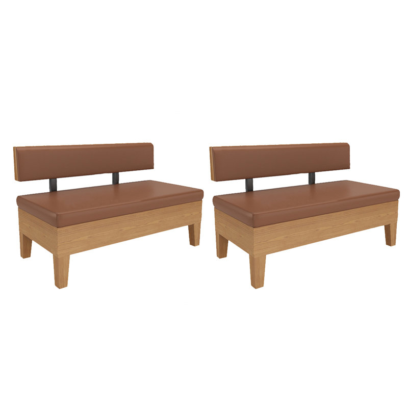 Banc rembourré Shino, Brun