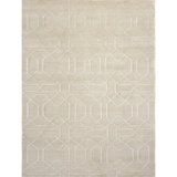 Geometric Area Rug in Ivory/Gray