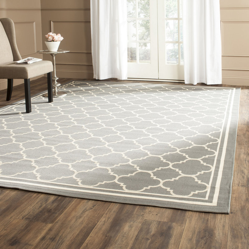 Herefordshire Performance Geometric Indoor/Outdoor Area Rug, Rectangle 9' x 12'
