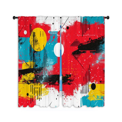 Paire de rideaux obscurcissant en polyester