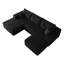 Canapé modulaire Cloud avec 1 repose-pieds (noir)-622447844