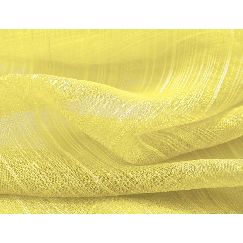 Hayle Semi Sheer Curtain Single Panel, Yellow