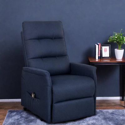 Fauteuils inclinables électriques sans effort, conception en métal de lin, maison moderne de détente