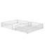 Structure de lit superposé double au-dessus de grand lit double avec une échelle et des barrières de sécurité-1785034064