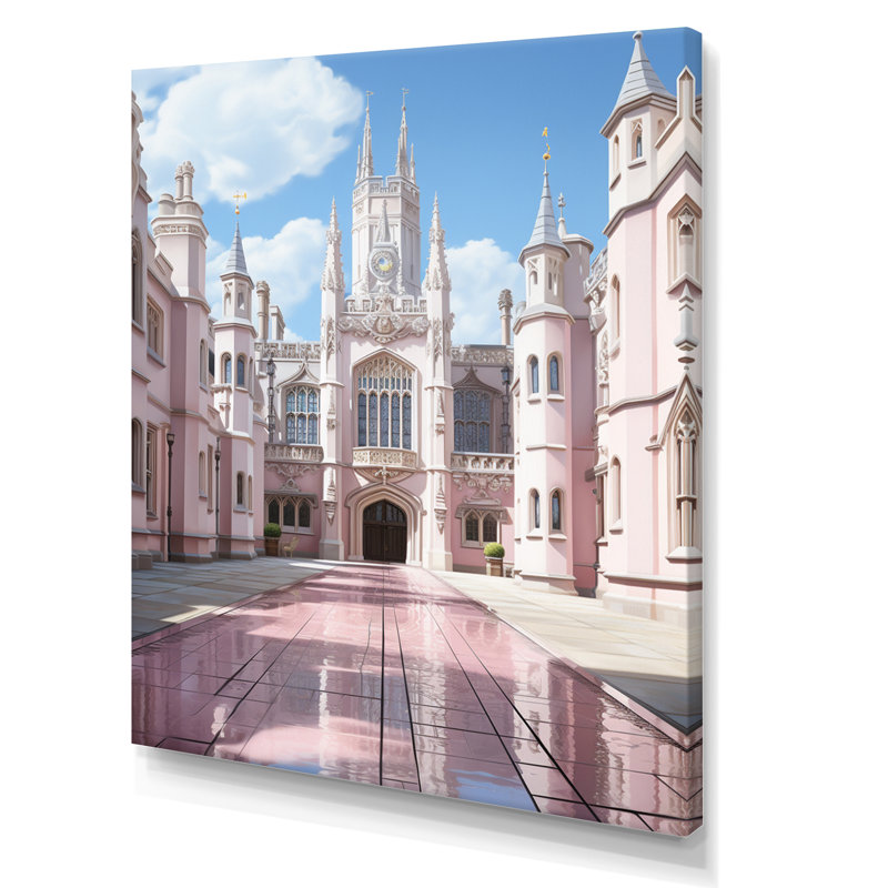 Université de Cambridge, reproduction extrêmement encadrée sur toile, H 40 po x l 30 po x P 1,5 po, Toile tendue