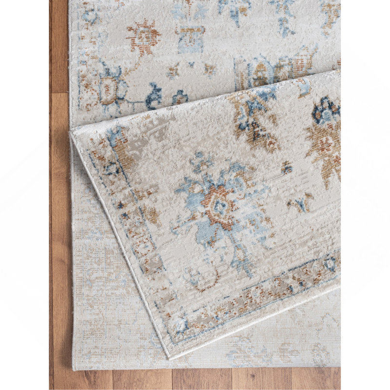 Ivory Area Rug, Rectangle 5'3" x 7'3"