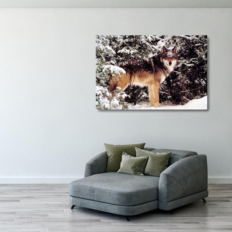 Winter Wolf, 27" H x 40" W