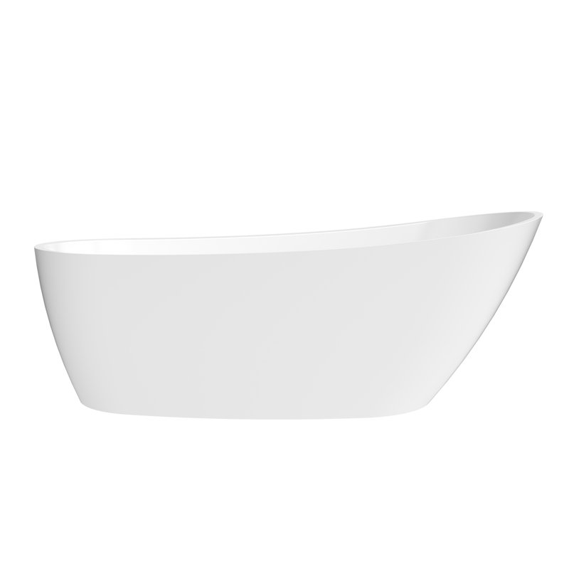 Lahore 66.9" x 29.1" Freestanding Acrylic Soaking Bathtub