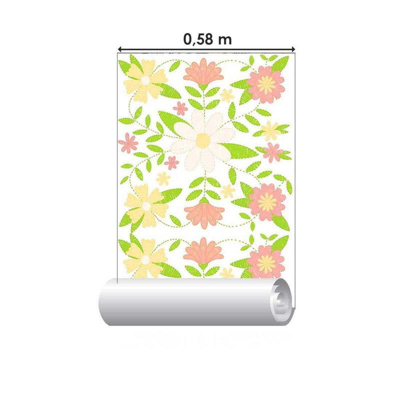 Rouleau de papier peint adhésif lisse L 126 po x l 24 po Casselman