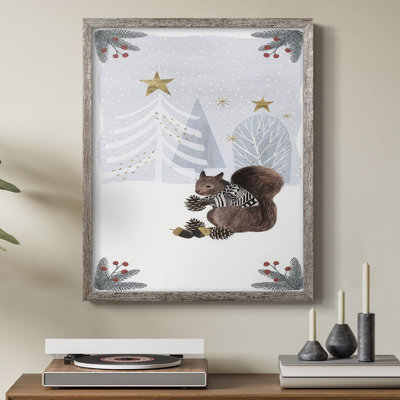 Cozy Christmas Collection B, reproduction encadrée - bois massif