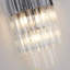Applique murale 3 lumières encastrée dorée avec détails en cristal transparent-692161097