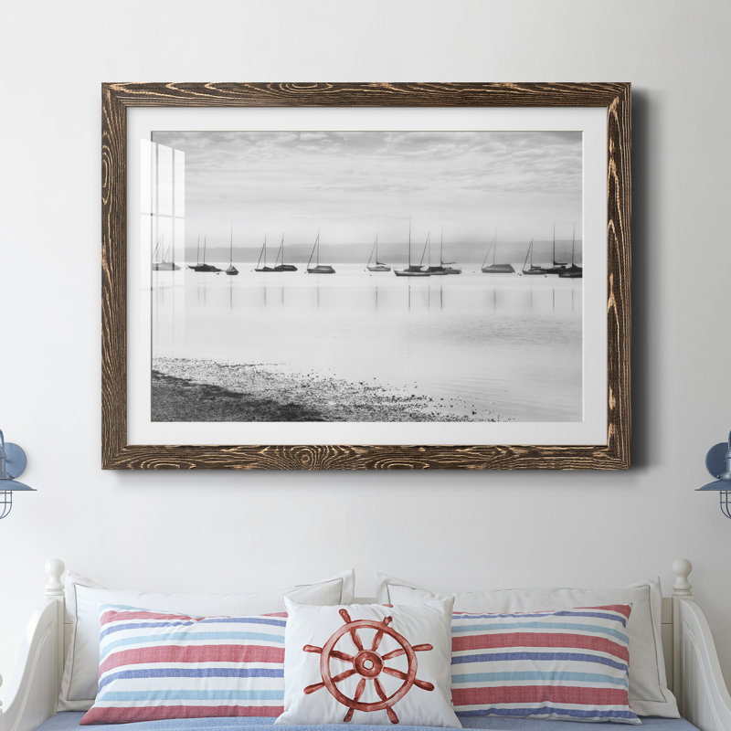 Ammerlake Morning par J Paul - reproduction de photo sur papier encadrée, H 31,5 po x l 23,5 po x P 1,5 po, Cadre noyer
