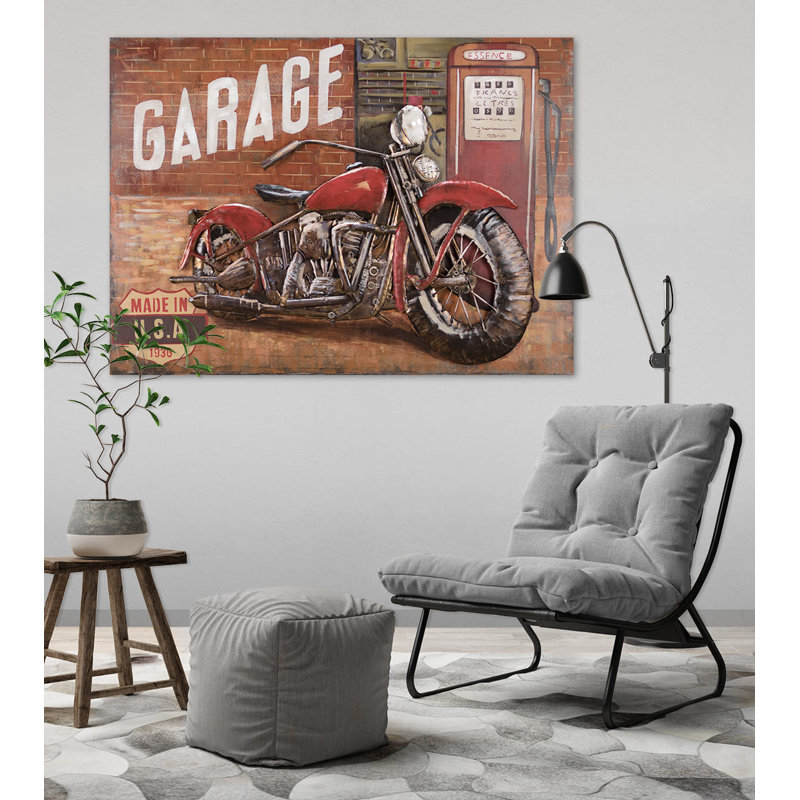 Handmade Transportation Wall Decor on Metal