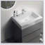 Meuble-lavabo de salle de bain avec lavabo, grande unité de rangement autoportante pour une organisation et un attrait esthétiques améliorés