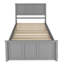 Lit plateforme simple avec lit gigogne Dixfield