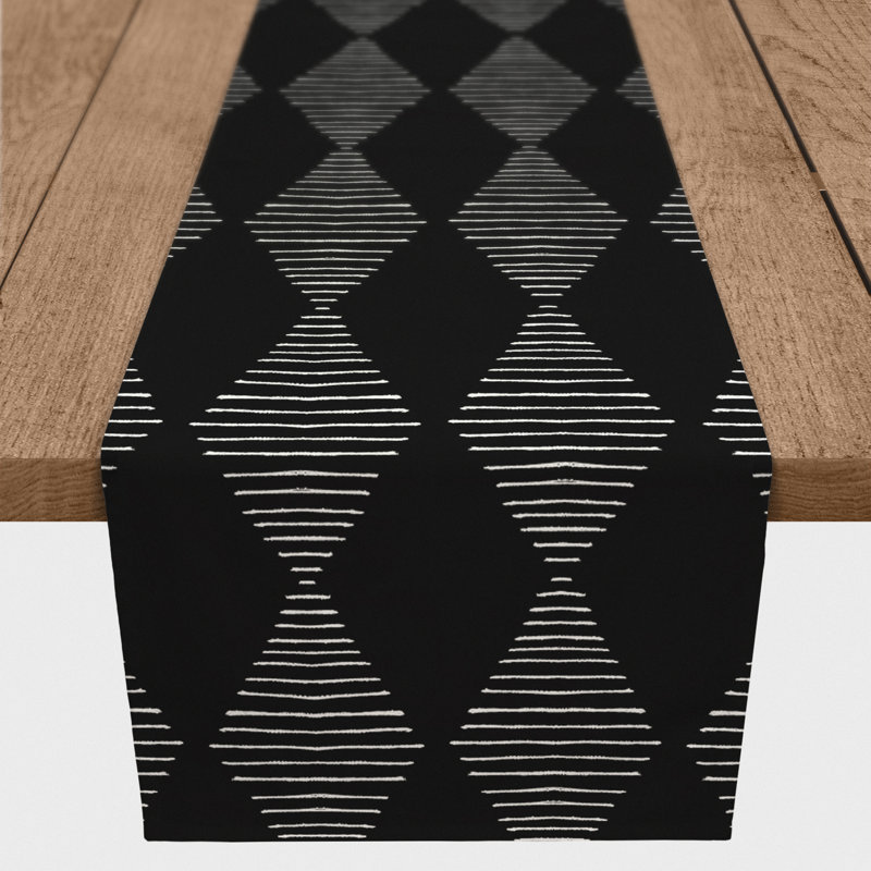 Trombly Table Runner, 72" x 16", Black