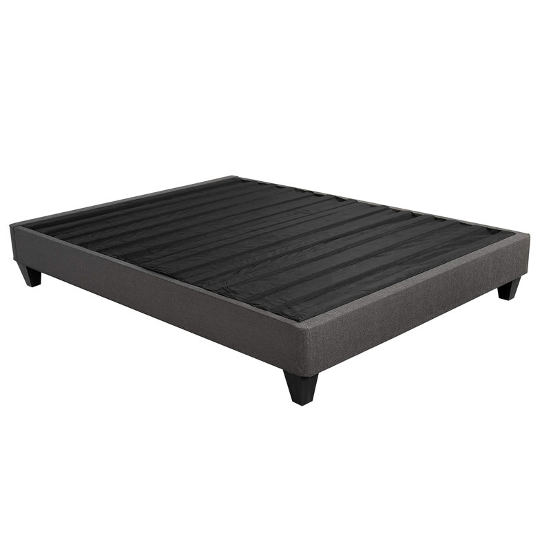Sommier plateforme contemporain 14 po, base de lit tapissier, Très grand lit