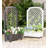 All In One Self Watering Planter Box With Trellis-30738588
