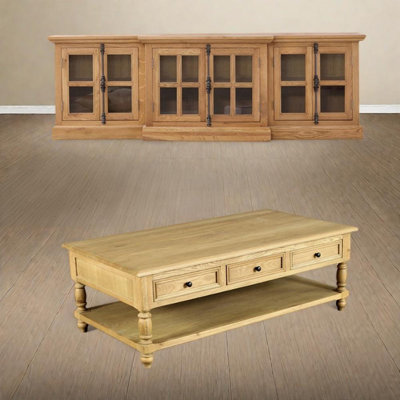 American simple TV cabinet combination