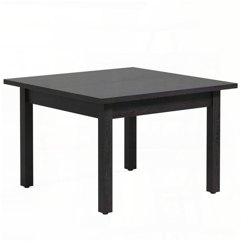 Mid-Sized Square Dining Table with Cracked Oak Top and Solid Wood Legs