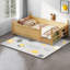 Lits sûrs pour enfants avec rangement, lit simple en bois aggloméré style Montessori pour la maison