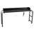Overbed Table: A Black Beauty! Mobile Bedside Table with 4 Wheels (2 Braked), Power Socket, and Adjustable Height. Made of Particleboard—Perfect for Home, Office, and Study