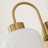 1-Light Oval Glass Armed Wall Sconce