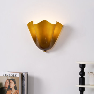 Vera 1-Light Fluted Flower Wall Sconce