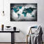 «Aged World Map XLI», reproduction sur toile tendue-1187813948