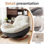 Chaise berçante moderne rembourrée